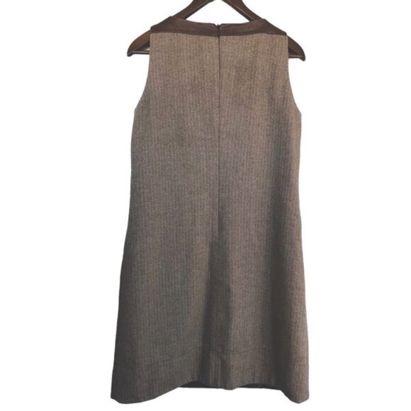 Iris Setlawke Sleeveless Shift Dress Size 2 Brown Neutral - Picture 6 of 11